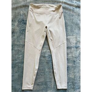 Outdoor Voices Heathered Oatmeal Cream Beige High Rise 7/8 Leggings M